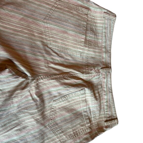 Women's Rafaella Ankle Length Multicolored Striped Pants Size 8 - Picture 4 of 7